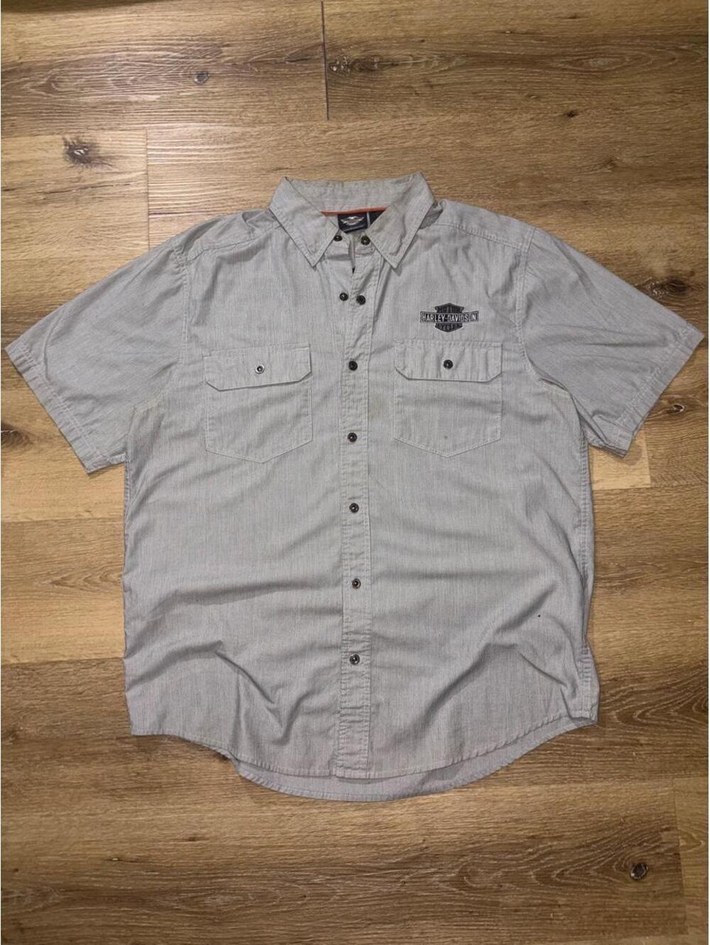 Harley-Davidson Motorcycles Graphic Button Up Shirt Men’s L